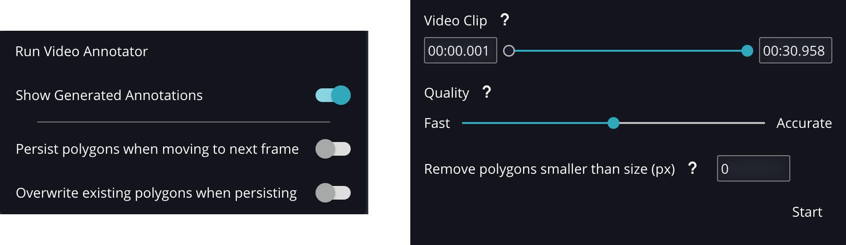 AI Annotation Settings