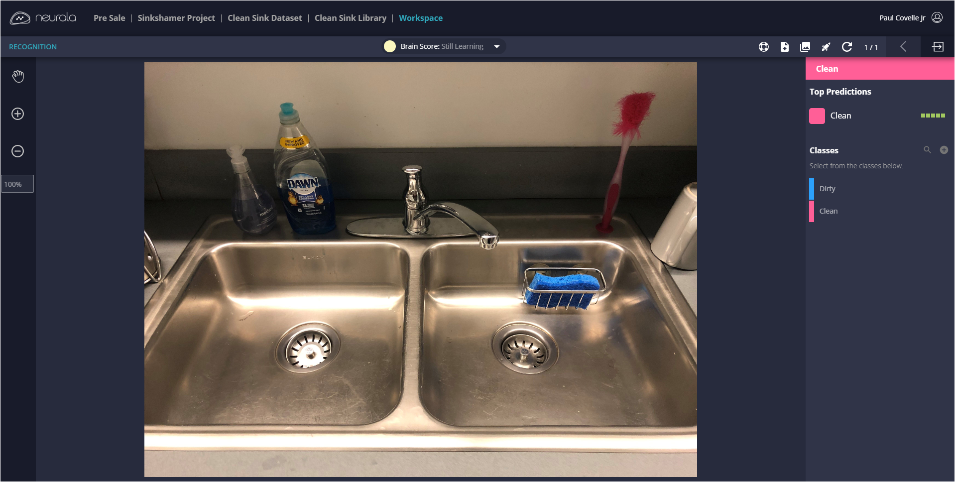 Sink Shame in BB workspace